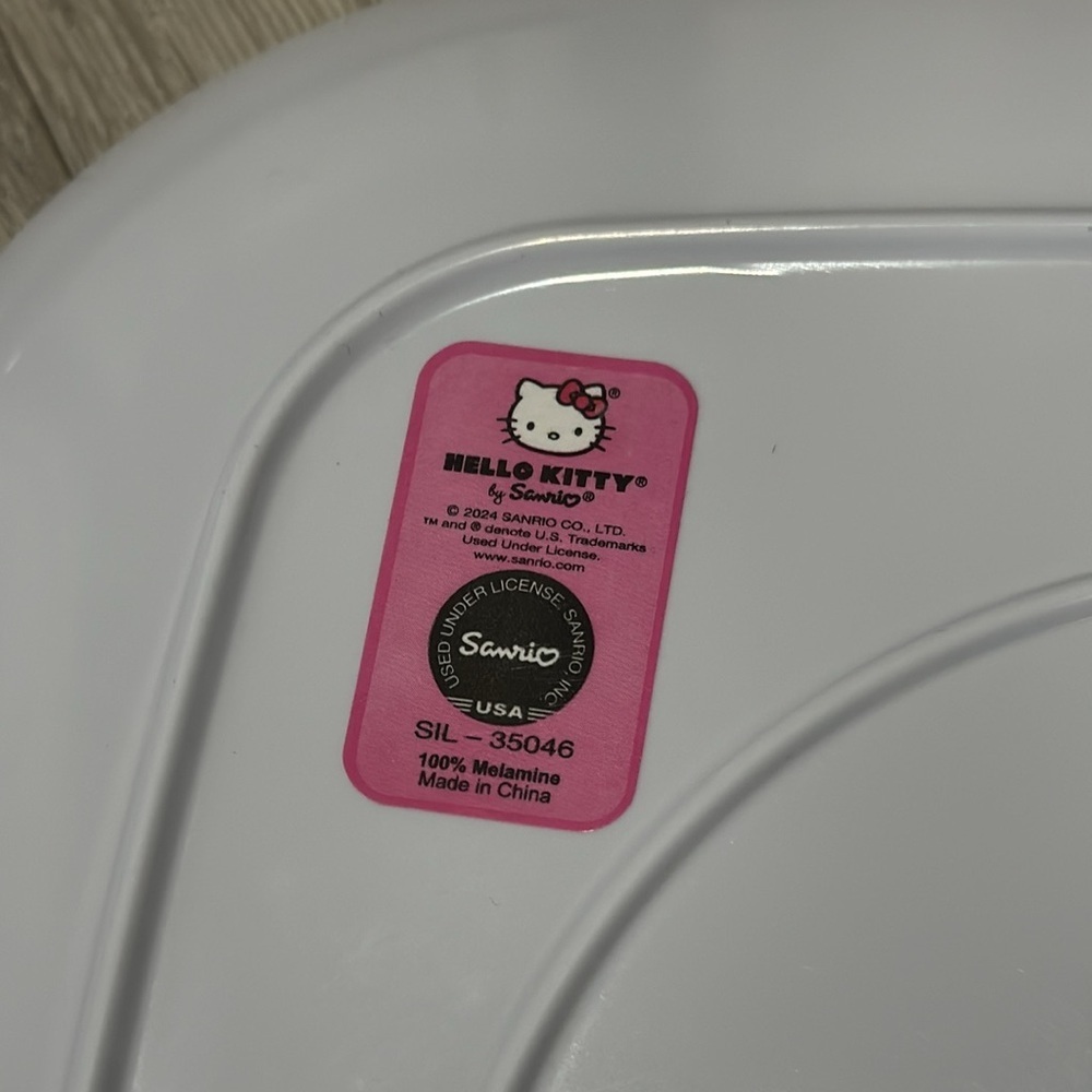 Hello Kitty Santa Christmas Holiday Melamine Dining Dinner Set Plate Bowl Cup - Picture 7 of 16